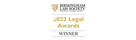 Birmingham Law Society Legal Awards 2022 Winner
